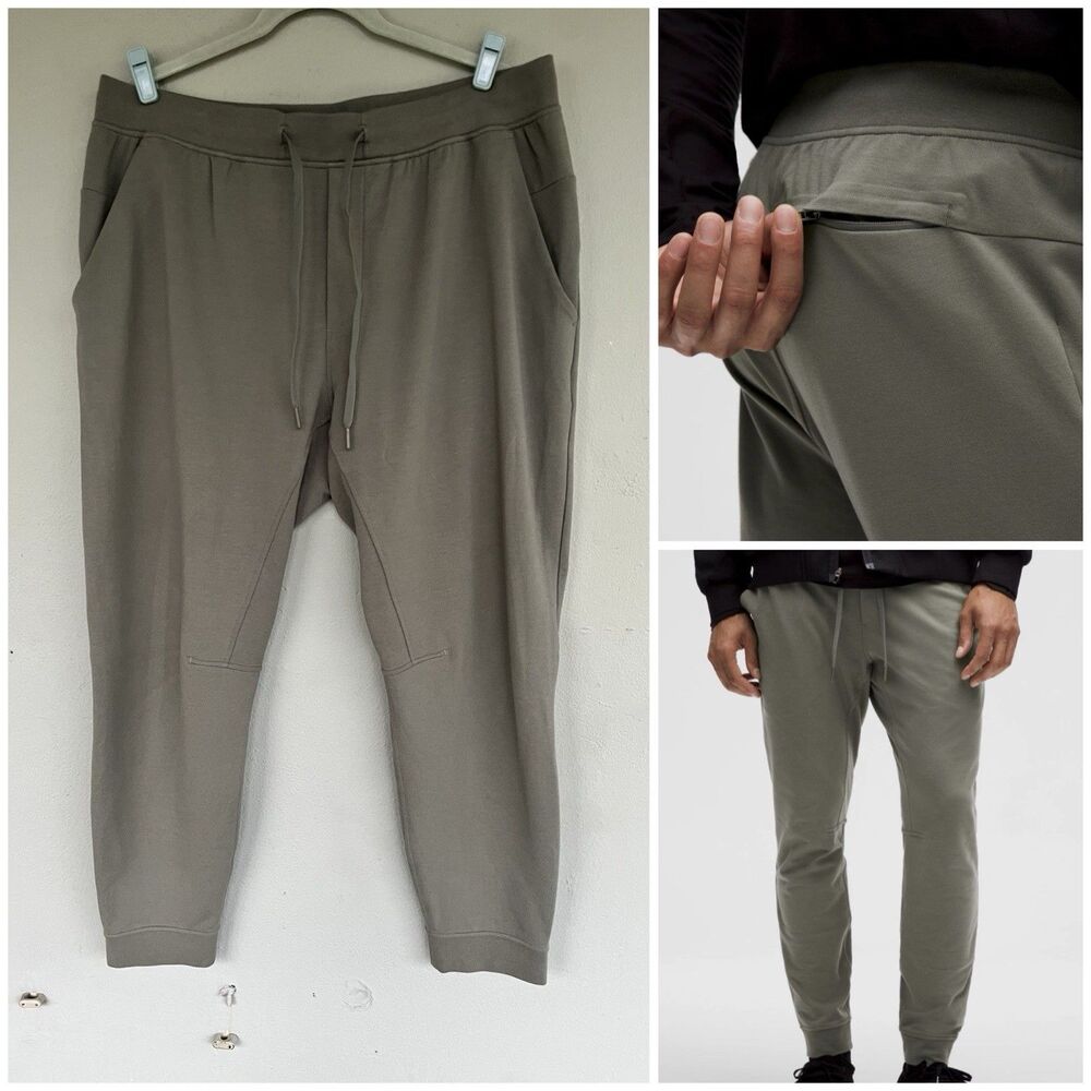 Lululemon City Sweat Joggers Men's XXL Grey Sage Performance Gym M5AJTS